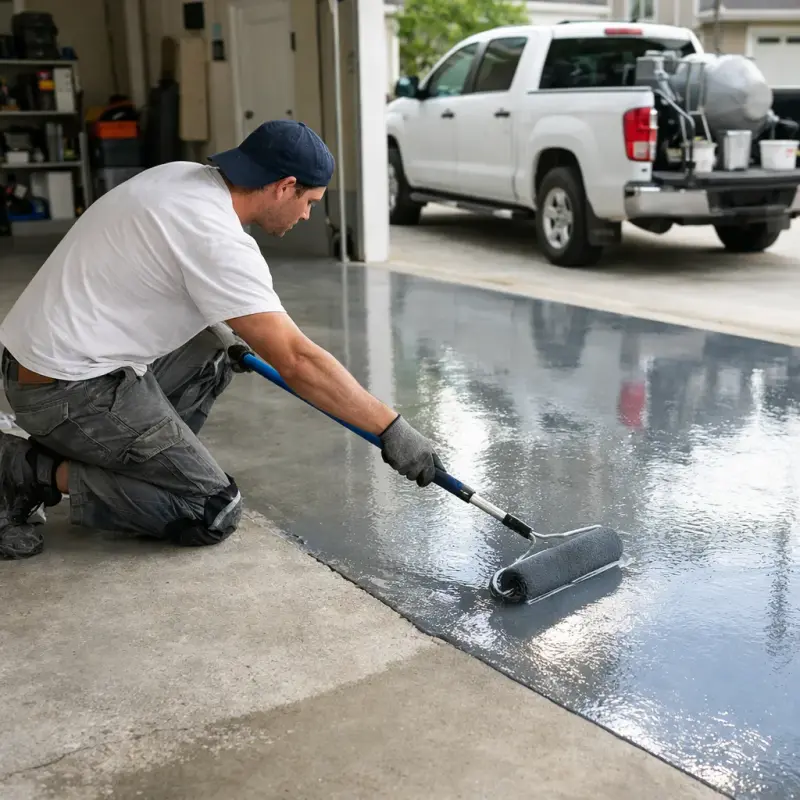 Garage Floor/Epoxy Coating Columbus